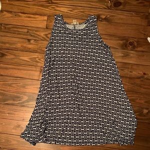 No sleeve mini dress